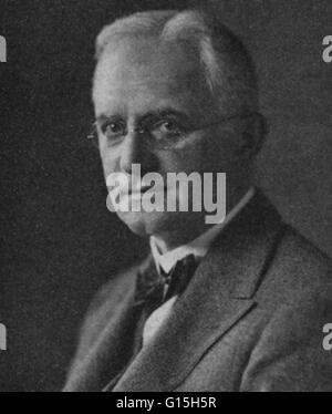 George Eastman (Juillet 12, 1854 - Mars 14, 1932) était un entrepreneur et un innovateur qui a fondé la société Eastman Kodak et inventé, contribuant à amener la photographie pour le grand public. En 1884, Eastman a breveté le premier film en rouleaux. Banque D'Images