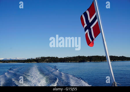 Fjord près de Bergen, Hordaland, Norvège, Scandinavie, Europe Banque D'Images