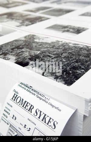 Livre italien EBS imprimantes Vérone. Banque D'Images