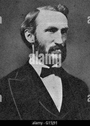 Josiah Willard Gibbs (1839-1903) était un mathématicien et physicien théorique. Gibbs est diplômé de l'Université Yale en 1858 et a obtenu un doctorat sur la conception de l'engrenage en 1863. Il est resté à Yale tout au long de sa carrière universitaire, et a été nommé professeur Banque D'Images