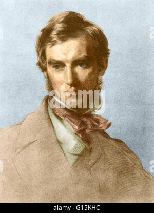 Renforcement de couleur Portrait de Joseph Dalton Hooker (1817-1911), l'un des plus grands botanistes britanniques et les explorateurs du 19e siècle. Hooker était un fondateur de la botanique, géographique et Charles Darwin est le plus proche ami et confident. Il a été directeur de la ro Banque D'Images