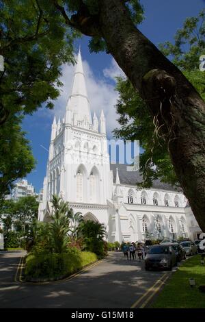 St Andrew's Cathedral, à Singapour, en Asie du sud-est Banque D'Images