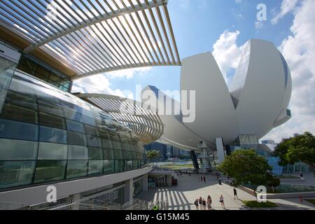 Marina Bay, Sciences de l'Art Museum, à Singapour, en Asie du sud-est Banque D'Images