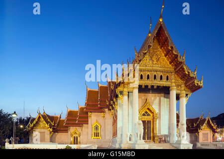Wat Benchamabophit (le temple de marbre), Bangkok, Thaïlande, Asie du Sud-Est, Asie Banque D'Images