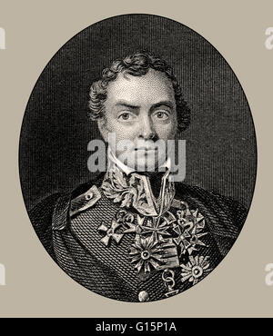 Le Maréchal Henry Hardinge, 1er vicomte Hardinge, 1785-1856, un officier de l'Armée britannique et homme politique Gouverneur général de l'Inde Banque D'Images