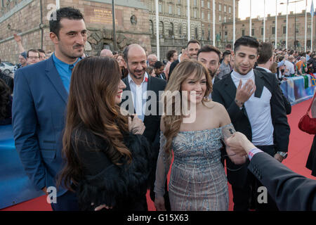 Stockholm, Suède. 8e mai. D'Argo Grèce sur le tapis rouge pour le CES 2016. Credit : Stefan Crämer/Alamy Live News Banque D'Images