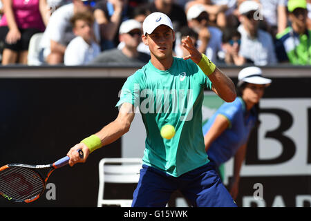 Rome, Italie. 09 mai, 2016. Andreas Seppi en action lors de son match contre Vasek Pospisil à l'Internazionali BNL d'Italia 2016 le 09 mai 2016 à Rome, Italie. © Plus Sport Action/Alamy Live News Banque D'Images