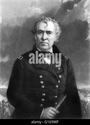 Zachary Taylor (24 novembre 1784 - 9 juillet 1850) a été le 12e président des États-Unis (1849-1850) et un chef militaire américain. Il a été commandé en tant qu'officier de l'armée américaine en 1808 et a fait un nom pour lui-même en tant que capitaine dans la guerre de 1812. Il e Banque D'Images