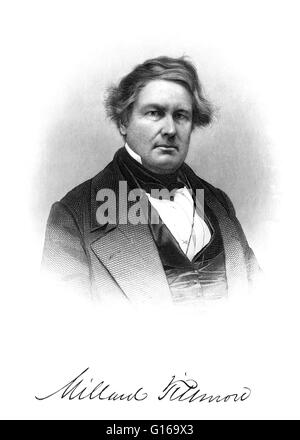 Millard Fillmore (7 janvier 1800 - 8 mars 1874) était le 13e président des États-Unis (1850-1853) et le dernier membre de la parti Whig pour occuper la fonction de président. En tant que Vice-président de Zachary Taylor, il a assumé la présidence après Taylor's Banque D'Images