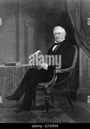 Millard Fillmore (7 janvier 1800 - 8 mars 1874) était le 13e président des États-Unis (1850-1853) et le dernier membre de la parti Whig pour occuper la fonction de président. En tant que Vice-président de Zachary Taylor, il a assumé la présidence après Taylor's Banque D'Images