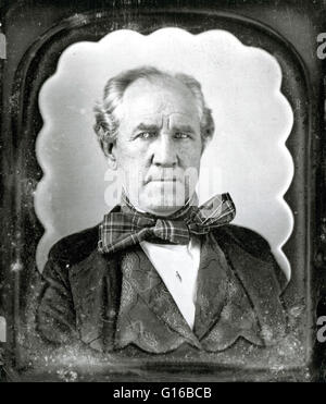 Photo non datée de Houston. Samuel 'Sam' Houston (2 mars 1793 - 26 juillet 1863) était un homme d'État, homme politique, et de soldat. Il est surtout connu pour son leadership en amenant le Texas aux États-Unis. Sa vie antérieure à la migration inclus Te Banque D'Images