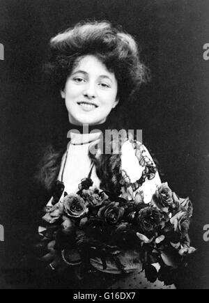 Florence Evelyn Nesbit (Décembre 25, 1884 - janvier 17, 1967) était une fille populaire américain chorus et les modèle. Au début du xxe siècle, la figure et le visage d'Evelyn Nesbit était partout, apparaissant dans les journaux à grand tirage et le ma Banque D'Images