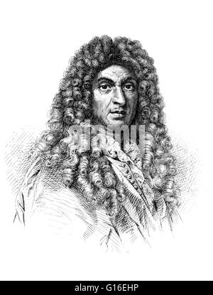 Jean-Baptiste Lully, né Giovanni Battista Lulli 28 novembre 1632 - 22 mars 1687) était un compositeur français d'origine italienne, instrumentiste et danseur qui a passé la plupart de sa vie à travailler à la cour de Louis XIV de France. Il est considéré comme le chef de la Fondation Raoul Follereau Banque D'Images