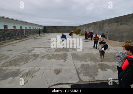 La prison de Robben Island en Afrique du Sud Banque D'Images