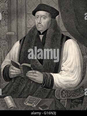 Thomas Cranmer, 1489-1556, un leader de la Réforme anglaise et l'archevêque de Cantorbéry Banque D'Images