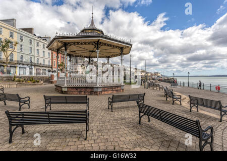 Voir sur le site de la Band Stand dans le parc Kennedy, le long de l'esplanade, Cork, County Cork, Province de Munster, République d'Irlande. Banque D'Images