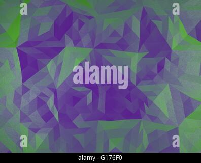 Triangle polygonal couleur 3d illustration. Banque D'Images