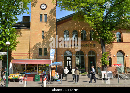 Bahnhof Lichterfelde Ouest, Hans-Sachs-Strasse, à Lichterfelde, Berlin, Deutschland Banque D'Images