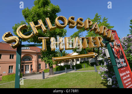 Schriftzug, Schlosspark-Theater, Schlossstrasse, Steglitz, Berlin, Deutschland / Schloßstraße Banque D'Images