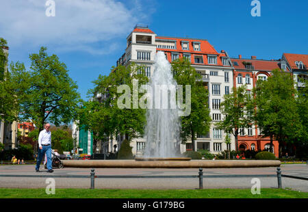 Brunnen, Viktoria-Luise-Platz, Schoeneberg, Berlin, Deutschland / Schöneberg Banque D'Images