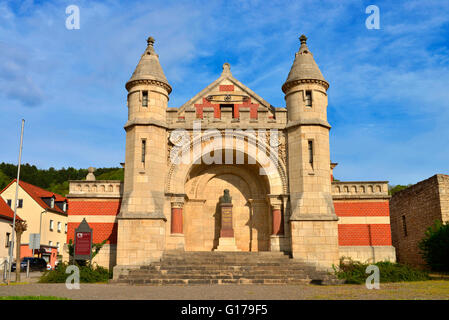 Friedrich Ludwig Jahn memorial sports hall, Freiburg, Saxe-Anhalt, Allemagne / salle de sport, salle de gym Banque D'Images