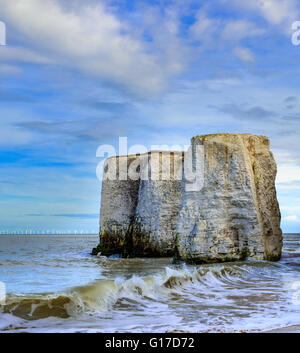 Piles de craie à Botany Bay, Broadstairs, Kent. Banque D'Images