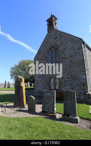 L'extérieur de l'église paroissiale et aberlemno aberlemno pierre sculptée ecosse mai 2016 Banque D'Images