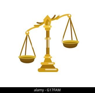 Balance de la Justice est une illustration Illustration de Vecteur