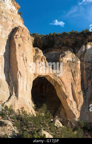 La Ventana Natural Arch dans El Malpais National Monument, Nouveau Mexique. Banque D'Images