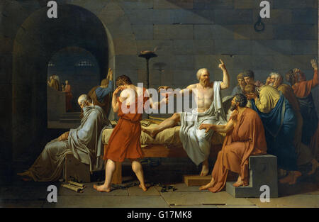 Jacques-Louis David - la mort de Socrate - The Metropolitan Museum of Art Banque D'Images