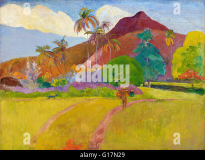 Paul Gauguin - Paysage Tahitien - Minneapolis Institute of Art Banque D'Images