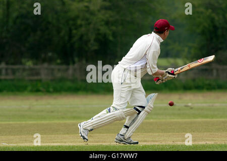 Cricket Village à Welford-sur-Avon, dans le Warwickshire, Royaume-Uni Banque D'Images