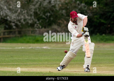 Cricket Village à Welford-sur-Avon, dans le Warwickshire, Royaume-Uni Banque D'Images