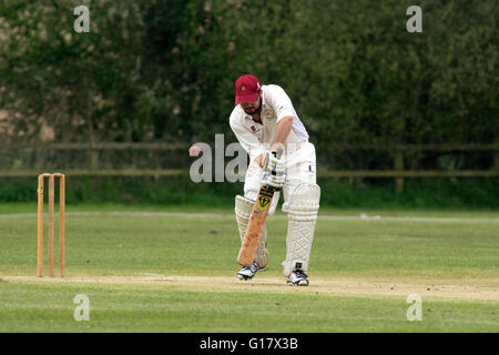 Cricket Village à Welford-sur-Avon, dans le Warwickshire, Royaume-Uni Banque D'Images