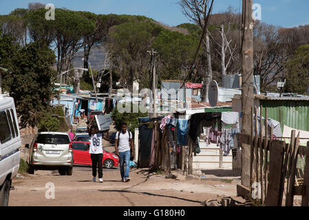 IMIZAMO YETHU TOWNSHIP WESTERN CAPE AFRIQUE DU SUD Une vue générale de l'Imizamo Yethu township à Hout Bay Banque D'Images