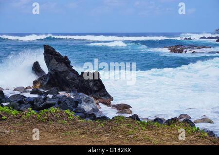 Keanae, sur la Côte-Nord une île volcanique de Maui Banque D'Images