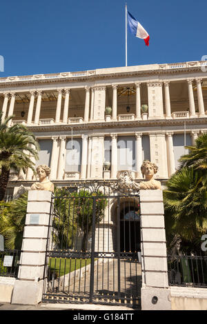 Palais de la Préfecture des Alpes Maritimes, Place Pierre Gautier, Nice, Côte d'Azur, France Banque D'Images