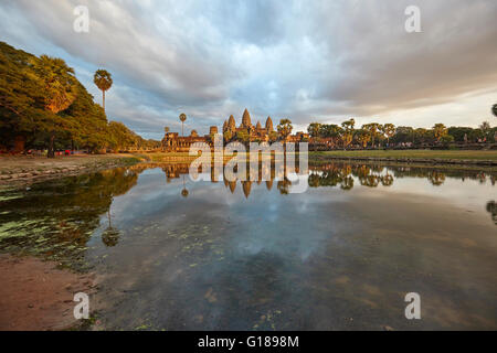 Temple d'Angkor Wat, Siem Reap, Cambodge Banque D'Images