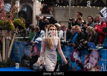 Londres, Royaume-Uni. 10 mai 2016. Tallia Storm assiste à la première européenne du nouveau film de Walt Disney Studios 'Alice à travers le miroir' à Londres de Leicester Square. Wiktor Szymanowicz/Alamy Live News Banque D'Images