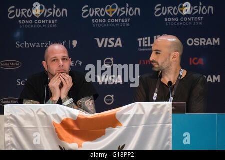 Stockholm, Suède. 10 mai 2016. De Chypre Argo sont l'un des 10 premiers finalistes de l'ESC. Credit : Stefan Crämer/Alamy Live News Banque D'Images