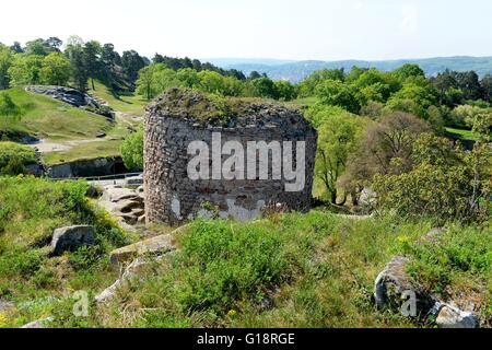 Château Regenstein (allemand : Burg Regenstein), une destination touristique populaire, est un château en ruine qui est situé à trois kilomètres au nord de Blankenburg, Allemagne, 10. Mai 2016. Photo : Frank May | conditions dans le monde entier Banque D'Images