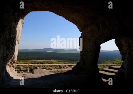 Château Regenstein (allemand : Burg Regenstein), une destination touristique populaire, est un château en ruine qui est situé à trois kilomètres au nord de Blankenburg, Allemagne, 10. Mai 2016. Photo : Frank May | conditions dans le monde entier Banque D'Images