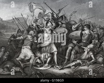 La bataille d'Azincourt ou d'Azincourt, 1415, Guerre de Cent Ans Banque D'Images