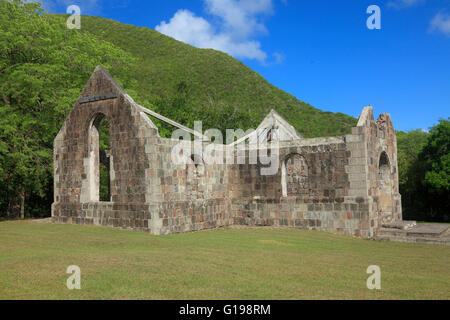 Thomas Cottle Propriétaire construit cette église en 1824 dans l'île de Nevis dans les Caraïbes . Il a été un des premiers endroits où la la Banque D'Images