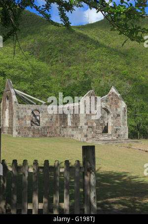 Thomas Cottle Propriétaire construit cette église en 1824 dans l'île de Nevis dans les Caraïbes . Il a été un des premiers endroits où la la Banque D'Images