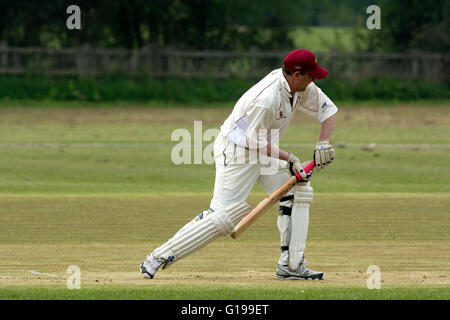 Cricket Village à Welford-sur-Avon, dans le Warwickshire, Royaume-Uni Banque D'Images