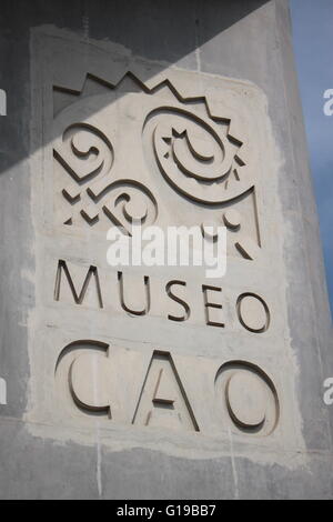 Museo Cao à l'El Brujo complexe archéologique, au nord de Trujillo, en province de La Libertad, au Pérou. Banque D'Images