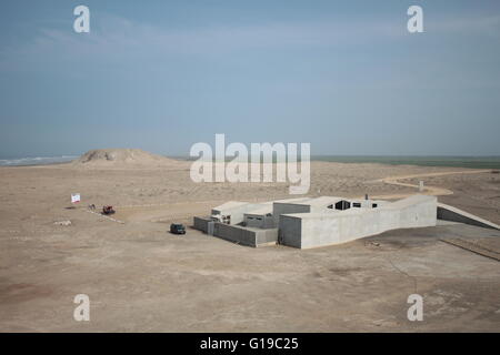 Museo Cao à l'El Brujo complexe archéologique, au nord de Trujillo, en province de La Libertad, au Pérou. Banque D'Images