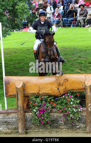 William Fox-Pitt (Grande-Bretagne) sur Fernhill Pimms équitation Cross Country à la Land Rover Burghley Horse Trials 2015 Banque D'Images