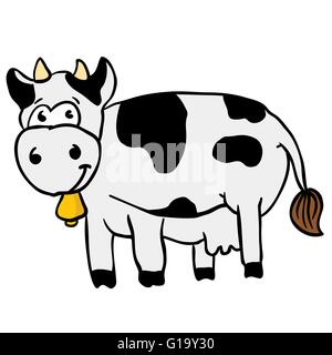 Cartoon illustration vache Illustration de Vecteur